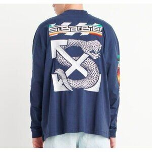 Off-White NEW Long Sleeve Tshirt C/O Sal Barbier Size Large Mens